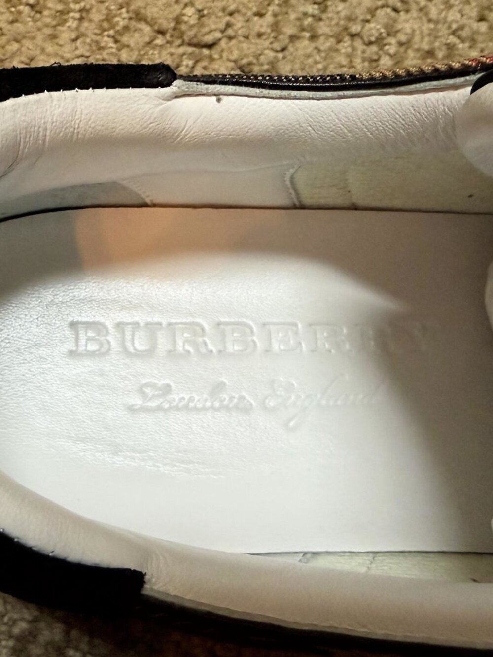 Burberry Men's Reeth Sneaker - Size 44 - Picture 11 of 13